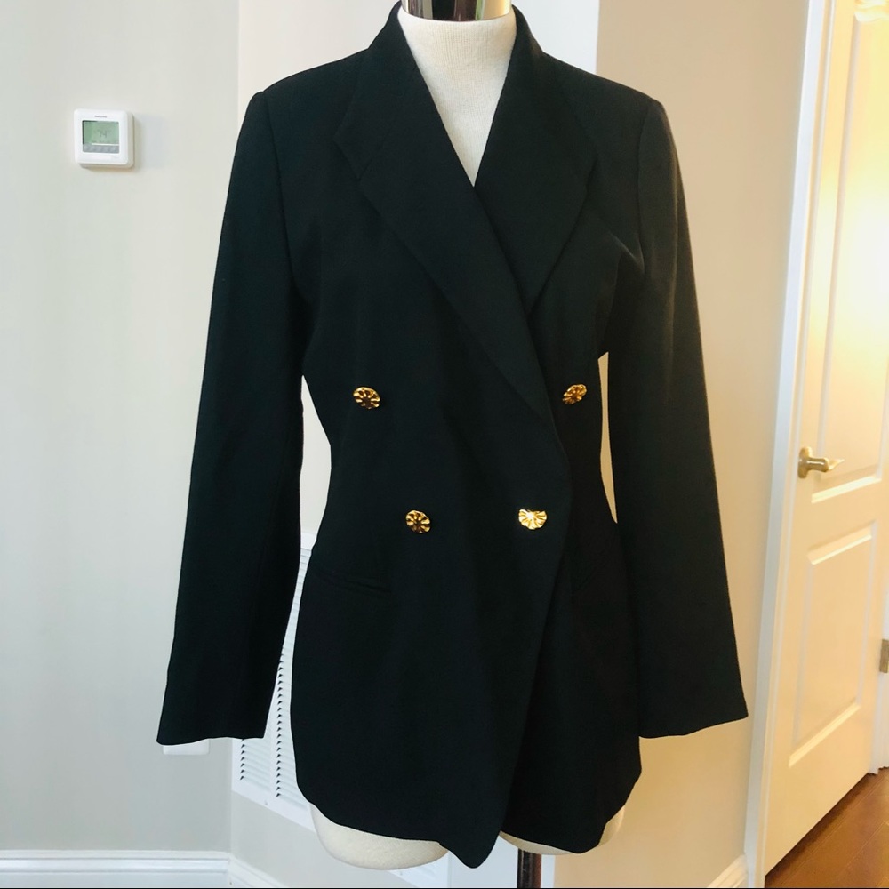 Escada Double Breasted Light Wool Jacket - image 3